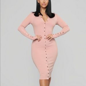 Fashion Nova /Mauve sweater dress